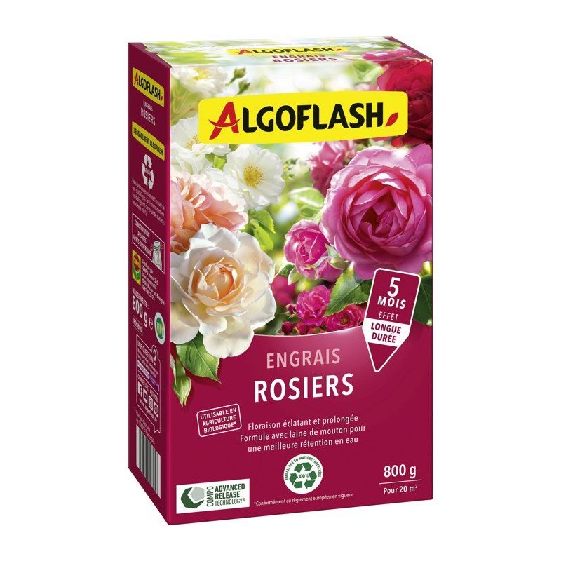 Engrais rosiers - ALGOFLASH - 800 g - UAB