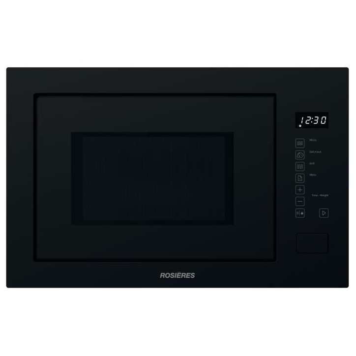 Micro-ondes Gril encastrable - ROSIERES - RO38FL7N25LWB - Noir - 25L - 59,5 x 36,8 x 38,5 cm Micro-ondes Gril encastrable - ROSIERES - RO38FL7N25LWB - Noir - 25L - 59,5 x 36,8 x 38,5 cm