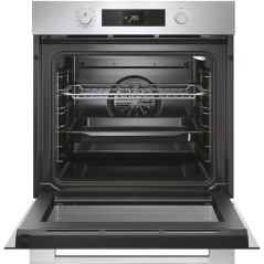 Four encastrable - Pyrolyse + Hydrolyse - ROSIERES - RO6 C5AB3EYTX - Inox / Noir - Porte froide - 78L - AirFry