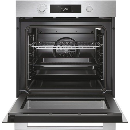 Four encastrable - Pyrolyse + Hydrolyse - ROSIERES - RO6 C5AB3EYTX - Inox / Noir - Porte froide - 78L - AirFry