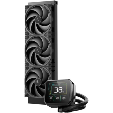DEEPCOOL Spartacus 360 - Watercooling - 15 W - 360 mm AIO - Ecran 3.4 IPS - Pompe 6eme Génération - Noir