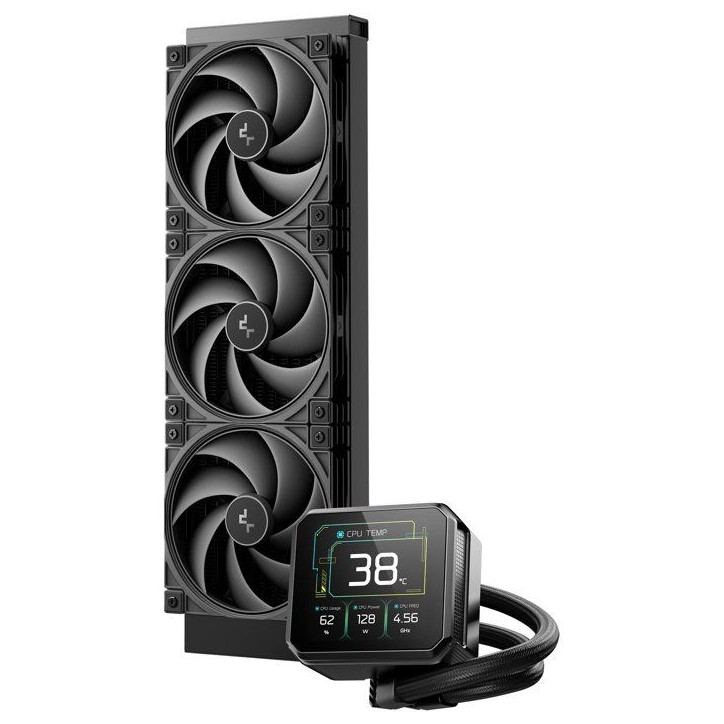 DEEPCOOL Spartacus 360 - Watercooling - 15 W - 360 mm AIO - Ecran 3.4 IPS - Pompe 6eme Génération - Noir DEEPCOOL Spartacus 360 - Watercooling - 15 W - 360 mm AIO - Ecran 3.4 IPS - Pompe 6eme Génération - Noir