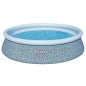 Kit Piscine gonflable BESTWAY - Fast Set™ - 457 x 107 cm - Ronde (Filtre a cartouche, échelle, 1 cartouche)