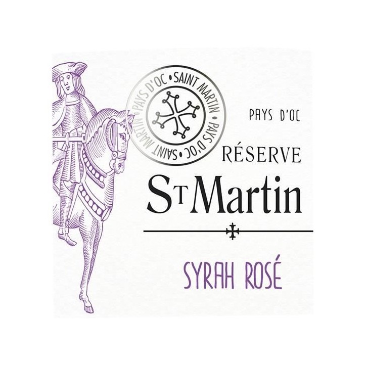 Réserve St Martin Pays d'Oc 2025- Vin rosé de Languedoc-Roussillon 75cl
