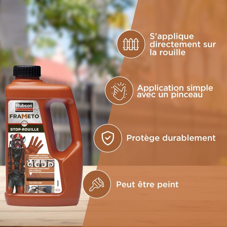 Bidon stop-rouille - RUBSON - Frameto - 1 L Bidon stop-rouille - RUBSON - Frameto - 1 L