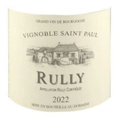 Vignoble Saint Paul 2022 Rully - Vin blanc de Bourgogne