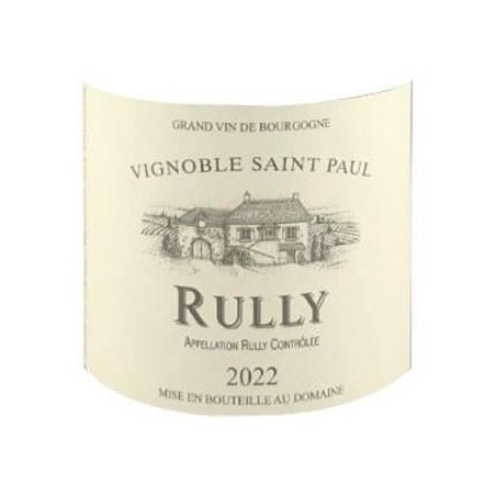 Vignoble Saint Paul 2022 Rully - Vin blanc de Bourgogne