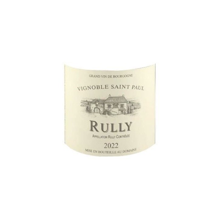 Vignoble Saint Paul 2022 Rully - Vin blanc de Bourgogne