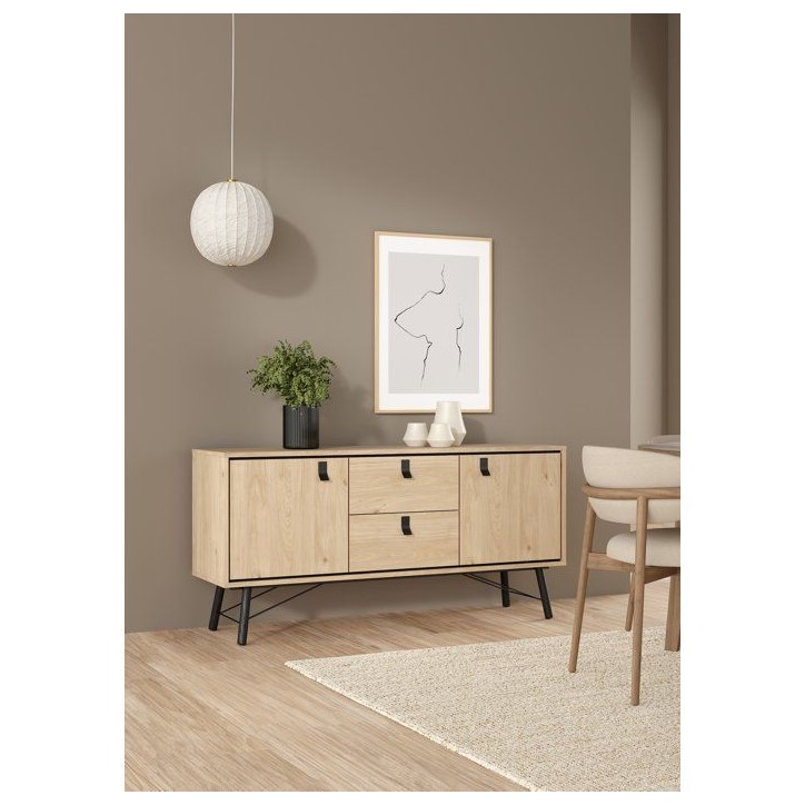 Buffet RY - Chene Jackson Hickory - 2 portes, 2 tiroirs - 150,3 x 40,1 x 72,2 cm Buffet RY - Chene Jackson Hickory - 2 portes, 2 tiroirs - 150,3 x 40,1 x 72,2 cm
