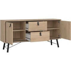 Buffet RY - Chene Jackson Hickory - 2 portes, 2 tiroirs - 150,3 x 40,1
