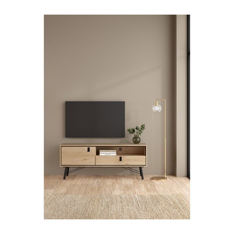 Meuble TV RY - Chene Jackson Hickory - 150,3 x 40,1 x 59,6 cm