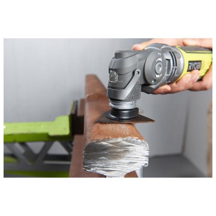 RYOBI - Multitool 300 W - Sac avec plateau de ponçage, 24 feuilles abrasives & lames (bois/métal, plongeantes & diamant) - RMT RYOBI - Multitool 300 W - Sac avec plateau de ponçage, 24 feuilles abrasives & lames (bois/métal, plongeantes & diamant) - RMT