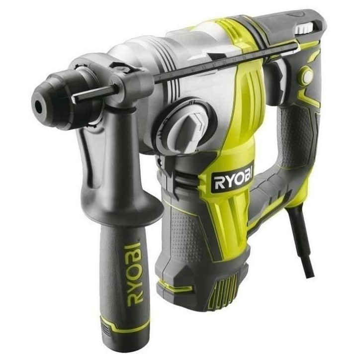 RYOBI - Perforateur burineur SDS+ 800 W 4 modes - 3,0 Joules Epta + coffret, butée, poignée 360° & foret SDS+ 6 mm - RSDS800- RYOBI - Perforateur burineur SDS+ 800 W 4 modes - 3,0 Joules Epta + coffret, butée, poignée 360° & foret SDS+ 6 mm - RSDS800-