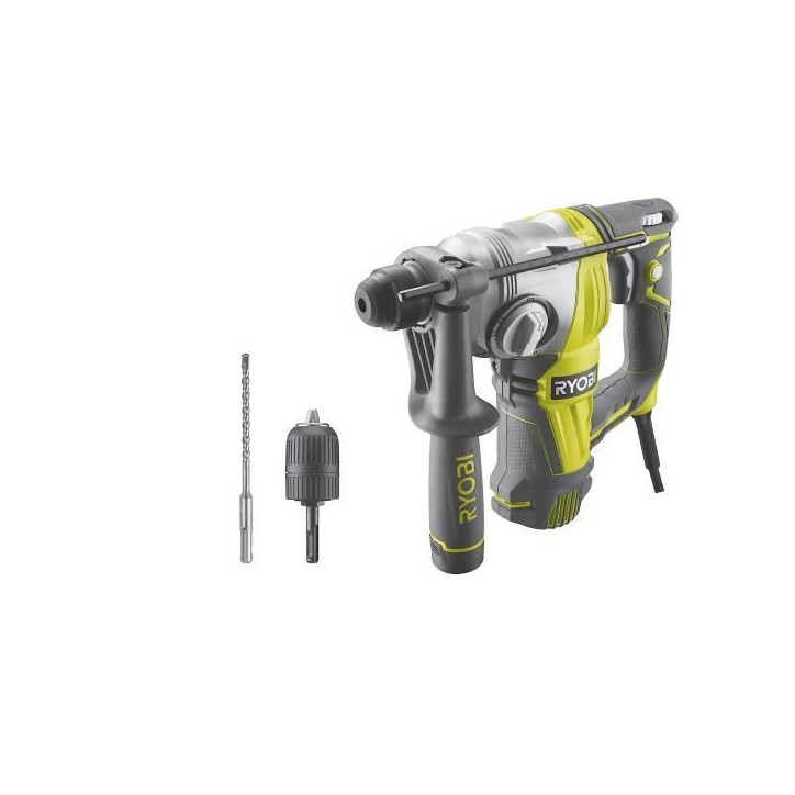 RYOBI - Perforateur burineur SDS+ 800 W 4 modes - 3,0 Joules Epta + coffret, butée, poignée 360° & foret SDS+ 6 mm - RSDS800- RYOBI - Perforateur burineur SDS+ 800 W 4 modes - 3,0 Joules Epta + coffret, butée, poignée 360° & foret SDS+ 6 mm - RSDS800-
