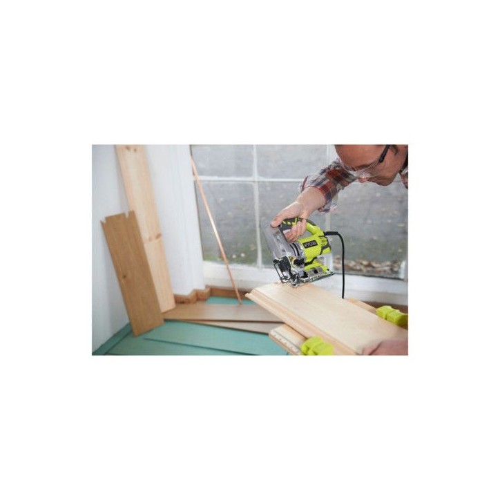RYOBI - Scie sauteuse 600 W - 500-3 100 cp/min - 85 mm bois + coffret, buse d'aspiration, 5 lames & clé hexagonale - RJS850-KA5 RYOBI - Scie sauteuse 600 W - 500-3 100 cp/min - 85 mm bois + coffret, buse d'aspiration, 5 lames & clé hexagonale - RJS850-KA5