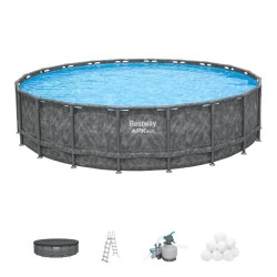 Kit piscine hors sol tubulaire BESTWAY - APX 365™ - 671 x 132 cm - R