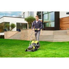 RYOBI - Tondeuse poussée 18V ONE+ - Ø coupe 37 cm - ramassage et mul