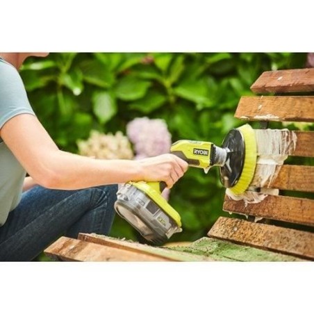 RYOBI - Brosse motorisée 18V ONE+ - diam. 150 mm - 210 tr/min - protection batterie IPX7 - Livrée avec 1 brosse moyenne - R18C