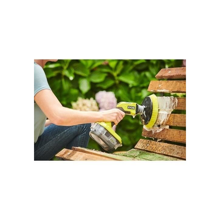 RYOBI - Brosse motorisée 18V ONE+ - diam. 150 mm - 210 tr/min - protection batterie IPX7 - Livrée avec 1 brosse moyenne - R18C RYOBI - Brosse motorisée 18V ONE+ - diam. 150 mm - 210 tr/min - protection batterie IPX7 - Livrée avec 1 brosse moyenne - R18C