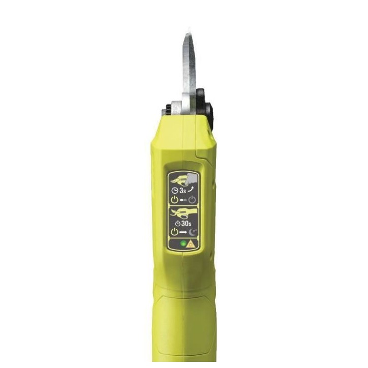 RYOBI - Sécateur 18V ONE+ - lames Bypass chromées en acier SK5 - capacité de coupe 25 mm - sans batterie ni chargeur - RY18SC RYOBI - Sécateur 18V ONE+ - lames Bypass chromées en acier SK5 - capacité de coupe 25 mm - sans batterie ni chargeur - RY18SC