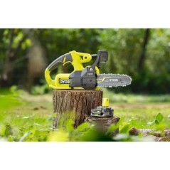 RYOBI - Tronçonneuse compacte 18V ONE+ - guide 20 cm - 4,6 m/s - tend