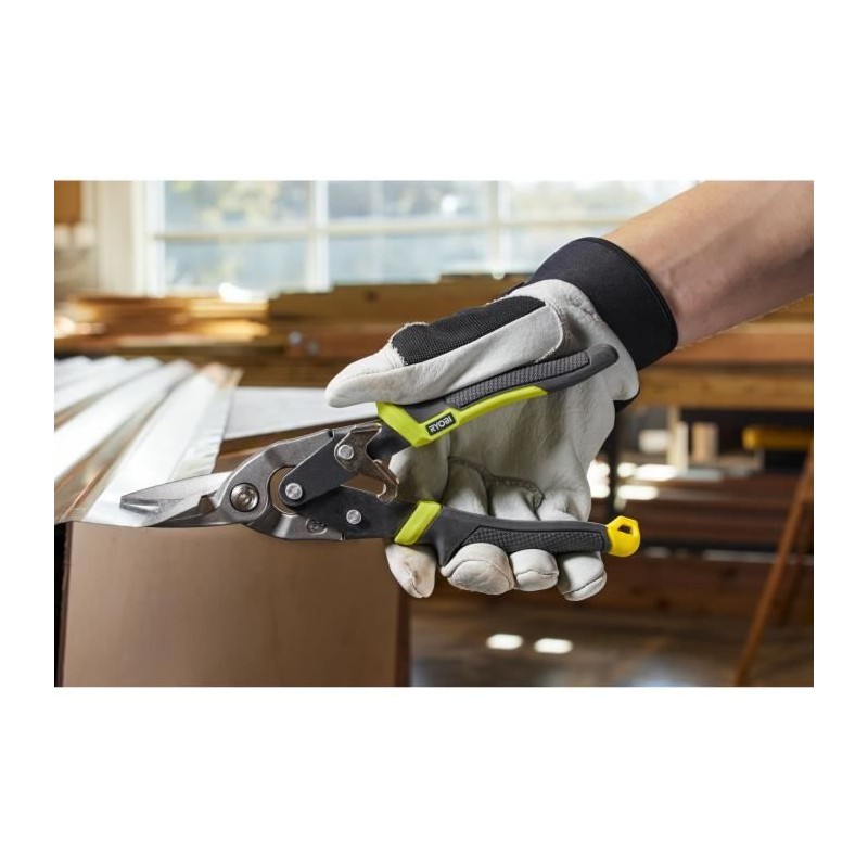 Jeu de 3 cisailles aviation - RYOBI - Universelle, passe-franc droite,