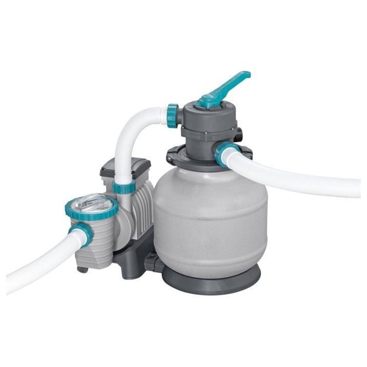 Kit piscine hors sol tubulaire BESTWAY - APX 365™ - 671 x 132 cm - Ronde (Filtre a sable, 500 g polysphere, échelle, bâche)