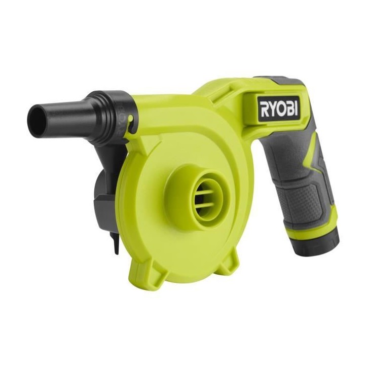 Gonfleur dégonfleur - RYOBI - 4V - Gros débit : 200 L/min - Livré avec 3 embouts de gonfleur Gonfleur dégonfleur - RYOBI - 4V - Gros débit : 200 L/min - Livré avec 3 embouts de gonfleur