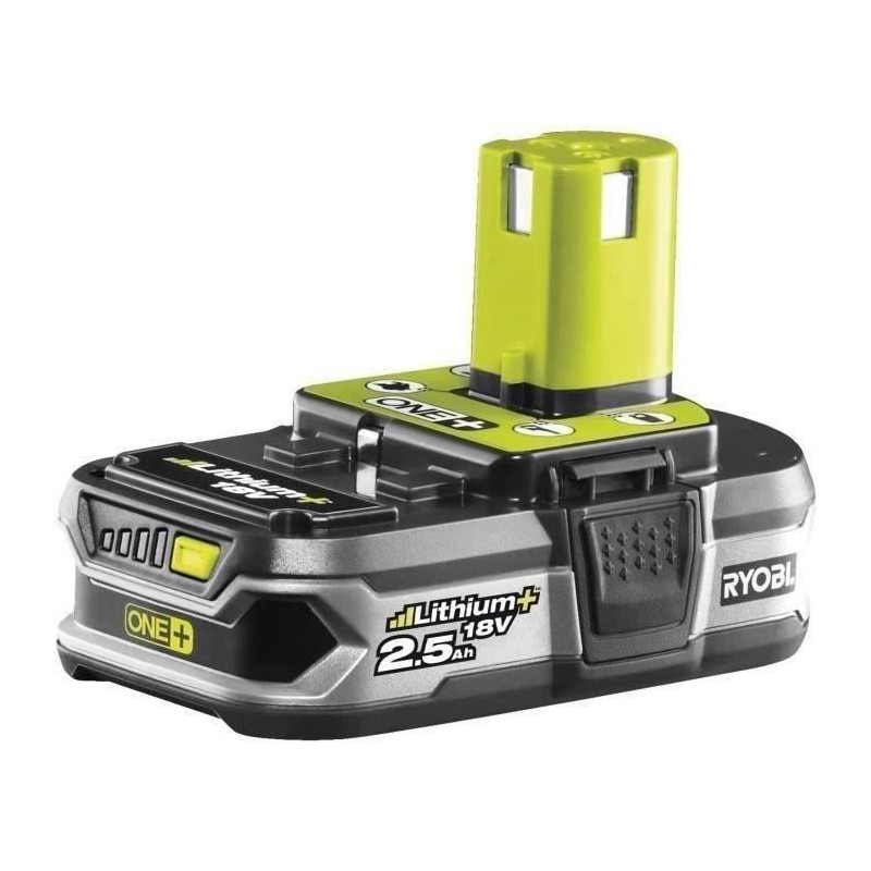 RYOBI - 1 batterie lithium+ 18V ONE+ 2,5 Ah - gestion individuelle de