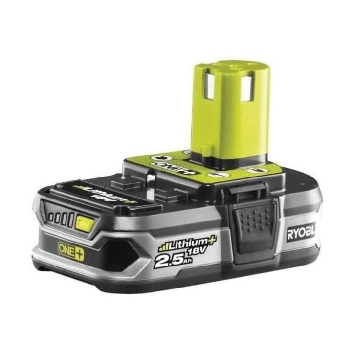RYOBI - 1 batterie lithium+ 18V ONE+ 2,5 Ah - gestion individuelle de charge/décharge des cellules - RB18L25G RYOBI - 1 batterie lithium+ 18V ONE+ 2,5 Ah - gestion individuelle de charge/décharge des cellules - RB18L25G