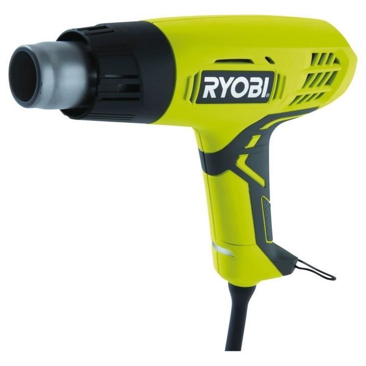 RYOBI - Décapeur thermique 2 000 W - 2 températures 400 / 600°C - 2 positions de débit d'air - Livré avec 2 buses - EHG2000 RYOBI - Décapeur thermique 2 000 W - 2 températures 400 / 600°C - 2 positions de débit d'air - Livré avec 2 buses - EHG2000