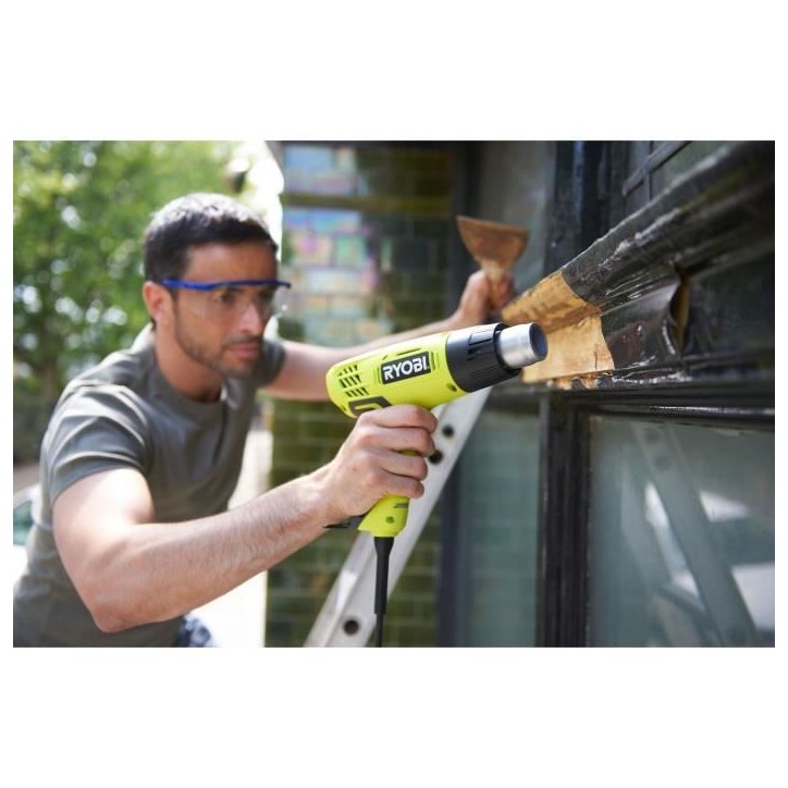 RYOBI - Décapeur thermique 2 000 W - 2 températures 400 / 600°C - 2 positions de débit d'air - Livré avec 2 buses - EHG2000 RYOBI - Décapeur thermique 2 000 W - 2 températures 400 / 600°C - 2 positions de débit d'air - Livré avec 2 buses - EHG2000