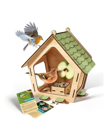 Mangeoire pour oiseaux - CLEMENTONI - 52517 - Bois - Assemblage - Décoration
