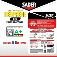 Colle contact néoprene gel extra forte - SADER - Tous matériaux - Pr