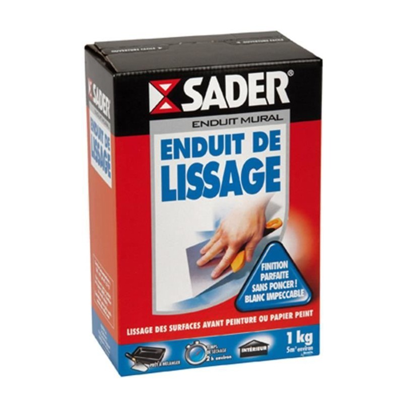 Enduit de lissage - SADER - Mur en pâte - Pret a l'emploi - Joint pla