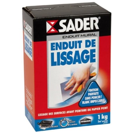Enduit de lissage - SADER - Mur en pâte - Pret a l'emploi - Joint pla