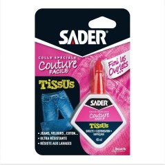 Colle textile - SADER - Tissus et textiles - Ourlets et customisation