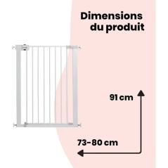 Barriere de sécurité enfant Easy Close Extra Tall - SAFETY 1ST - Mé