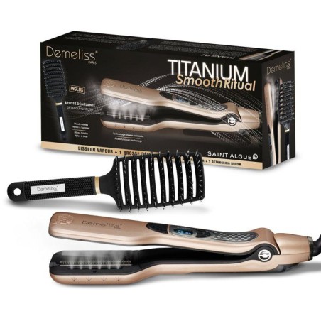 Lisseur vapeur - SAINT ALGUE - Coffret Demeliss TITANIUM SMOOTH RITUAL