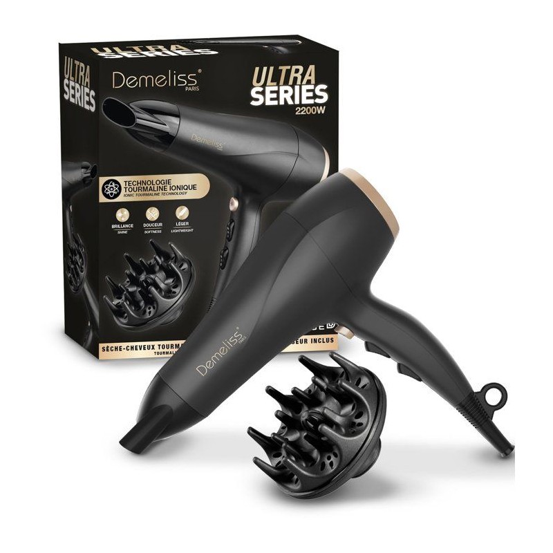 Seche-cheveux - SAINT ALGUE - Demeliss Ultra Series - Diffuseur - 3 te