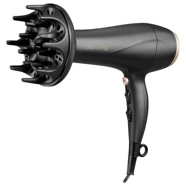 Seche-cheveux - SAINT ALGUE - Demeliss Ultra Series - Diffuseur - 3 températures - 2200 W - Noir Seche-cheveux - SAINT ALGUE - Demeliss Ultra Series - Diffuseur - 3 températures - 2200 W - Noir