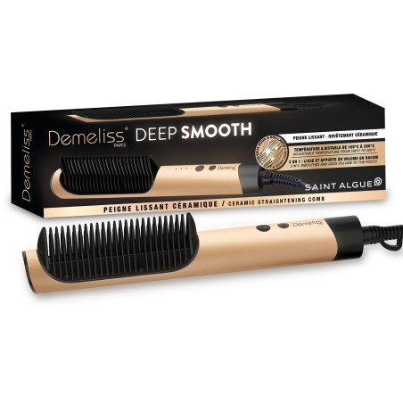 Peigne lissant - SAINT ALGUE - Demeliss DEEP & SMOOTH - 3 température