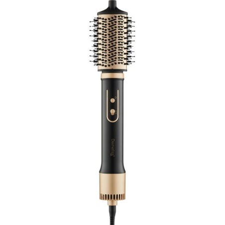 Brosse soufflante 2-en-1 - SAINT ALGUE - Demeliss Volume & Style - 1000 W - 3 températures - Noir / Or