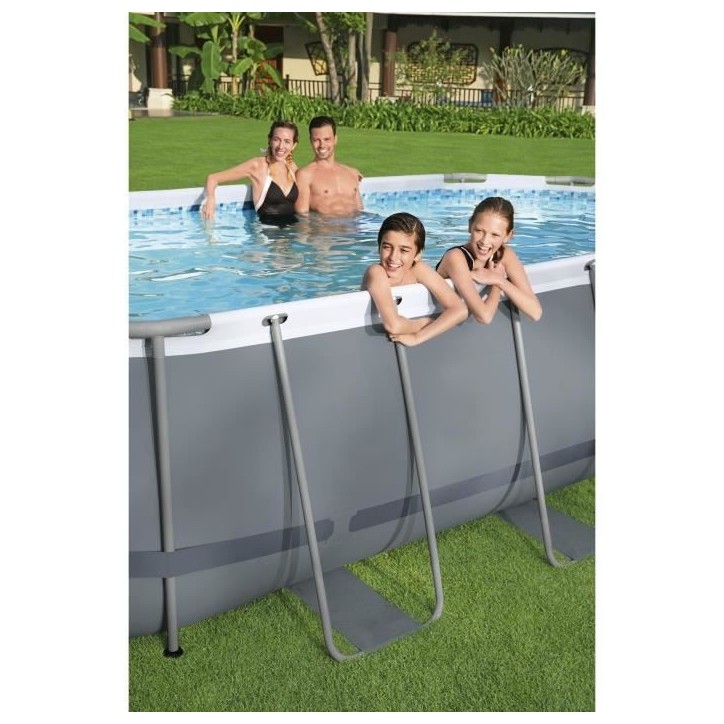 Kit Piscine hors sol tubulaire BESTWAY - Steel Pro MAX™ - 427 x 250 x 100 cm - Ovale (Avec filtre a cartouche, 1 cartouche et Kit Piscine hors sol tubulaire BESTWAY - Steel Pro MAX™ - 427 x 250 x 100 cm - Ovale (Avec filtre a cartouche, 1 cartouche et