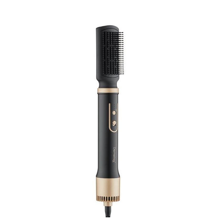Brosse soufflante 2-en-1 - SAINT ALGUE - Demeliss Volume & Style - 1000 W - 3 températures - Noir / Or Brosse soufflante 2-en-1 - SAINT ALGUE - Demeliss Volume & Style - 1000 W - 3 températures - Noir / Or