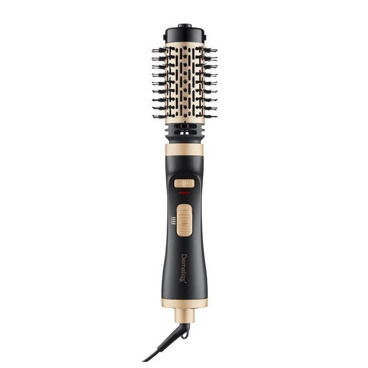 Brosse soufflante rotative - SAINT ALGUE - Demeliss Salon Blow Brush - 1000 W - 2 tetes - 3 températures - Noir / Or Brosse soufflante rotative - SAINT ALGUE - Demeliss Salon Blow Brush - 1000 W - 2 tetes - 3 températures - Noir / Or