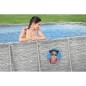 Kit Piscine hors sol tubulaire BESTWAY - Steel Pro MAX™- 427 x 250 x 100 cm - Ovale (Filtre a cartouche, échelle, bâche, 1 c