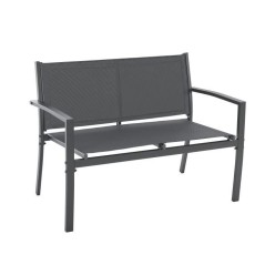 Salon de jardin CEBU - Structure Acier - 4 personnes - Gris