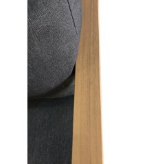 Salon de jardin d'angle - Aluminium effet bois - PUERTOCOR - 5 personn