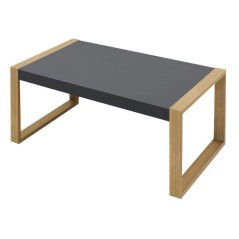 Salon de jardin d'angle - Aluminium effet bois - PUERTOCOR - 5 personn